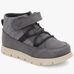 OshKosh B'gosh Kids Slip On Charcoal Gray Boots